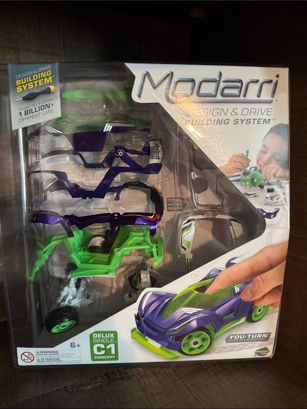 Moda Modarri Build & Drive Toy Car Kit - Green‎ & Purple